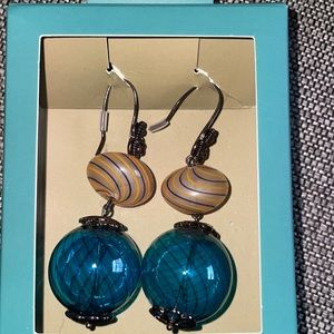 A NWT Zaras  Glass earrings limited edition